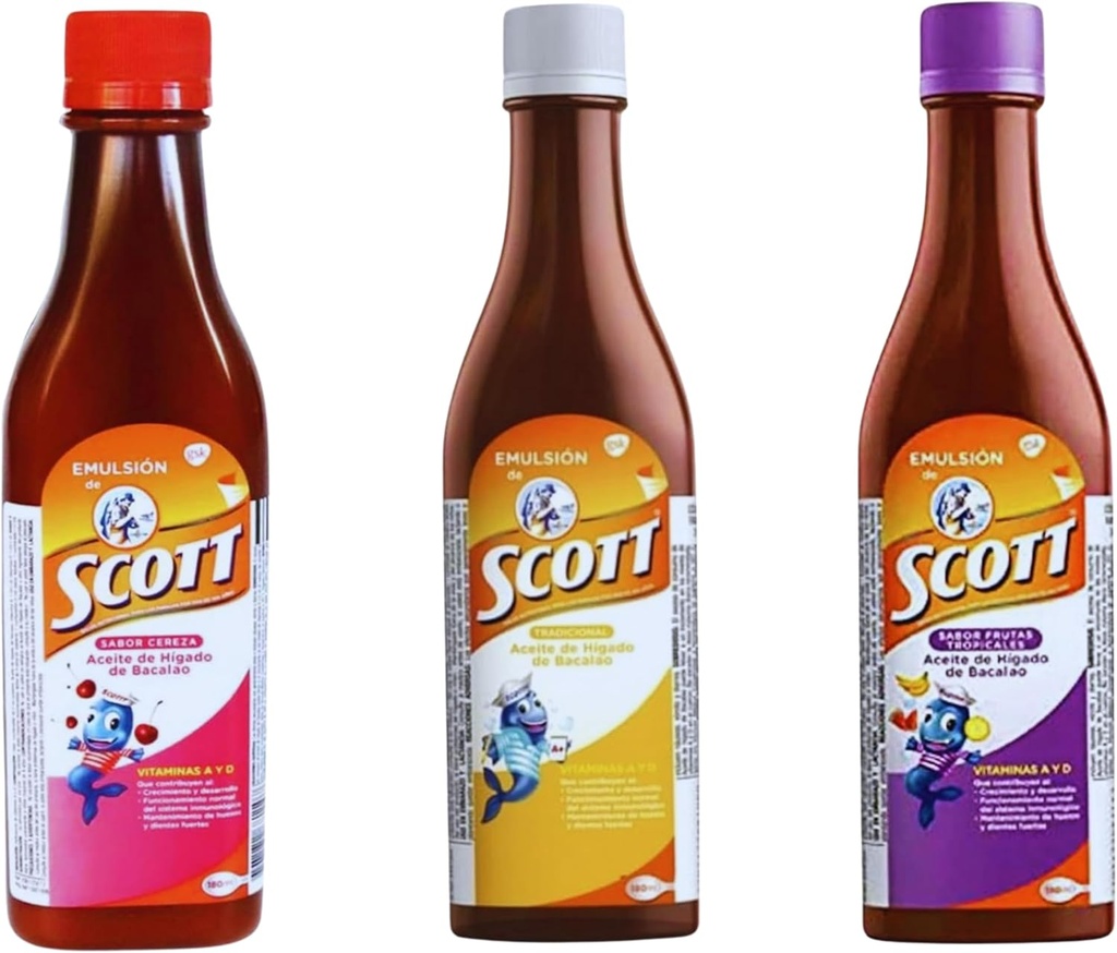 Emulsión de Scott 3 Pack Combo 
