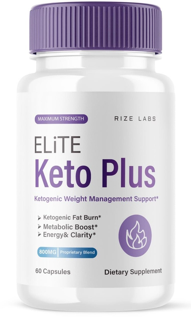 rize laboratóriá Elite Keto Plus Kapsule, Podpora chudnutie, Premium pilulky pre celkové zdravie, Maximálna sila Formula Supplement (60 kapsúl)