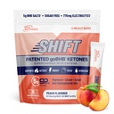 Real Ketones BHB Exogenic Ketones Drink Mix Packets Keto Electrolytes Powder Packets No Sugar with 4 Main Fasting Electrolytes Plus Hydrating Patented Keto BHB - 30 Count Peach Caffeine