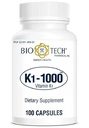 K1-1000 (vitamín K1) 100 kapsúl - 3 balenia - Bio-Tech Pharmacal