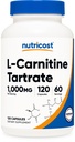 Nutricost L-karnitín Tartrate 1000mg, 120 Kapsule - 500mg per Capsule (60 Servings)