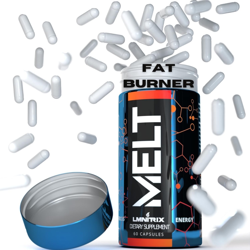 MELT - Najlepšie termogénna spaľovač tukov pre mužov a ženy - Apetite Supressant pilulky pre rýchle chudnutie - Energy Booster a duševné zameranie doplnok - Diet pilulky To funguje - 60 pätiek