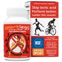 SPORTLEGS Rýchle Fitness Boost pre cvičenie pre mužov a ženy, Doplnok kyseliny mliečnej, Športové vytrvalosť paliva, Vytrvalosť Doplnky pre bežcov - NSF Certified for Sport,120-Capsule fľašu, balenie 1