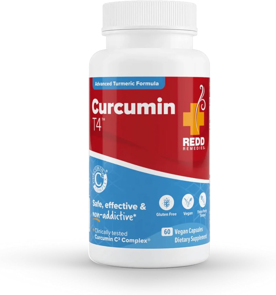 Redd Remedies, Curcumin T4, Advanced Turmeric Formula, 60 Vegan Kapsule