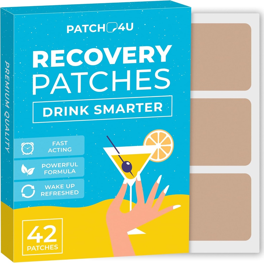 Party Recovery Patches 42 balenie - Wake Up osviežené & Energized s našou 100% prírodné zložky patch - pleť-priateľne & vodeodolný - aplikovať pred pitím - vylepšený Morning Formula