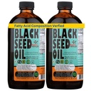 180 dní Premium 2 balenie 16-Ounce turecký čierny olej zo semien - 3X Thymochinón Optimal - studený, prírodný zdroj antioxidantov - od Sweet Sunna