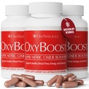 OxyBoost Oxid dusnatý Doplnkové pre mužov a ženy - podporuje cirkuláciu, zdravie srdca, energie, duševnú jasnosť a prietok krvi - prírodná formula s Vinitrox - 180 kapsúl (Stock of 3)