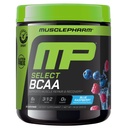 MusclePharm Essentials BCAA Powder, Pred a po tréningu zotavenie nápoj, podporuje svalové zotavenie a výrobu energie, Essential Amino Acids Supplement, 30 Servings, Modrá malinová chuť