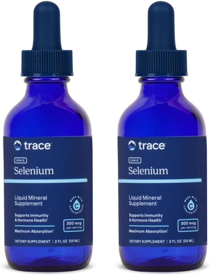 Trace Minerals Liquid Ionic Selenium - High-Absorption Selenium Supplement for Daily Immune Support - Hormone & Antioxidant Support - Gluten-Free - Vegan - Non-GMO - 2 fl oz (96 Servings, 2 balenie)