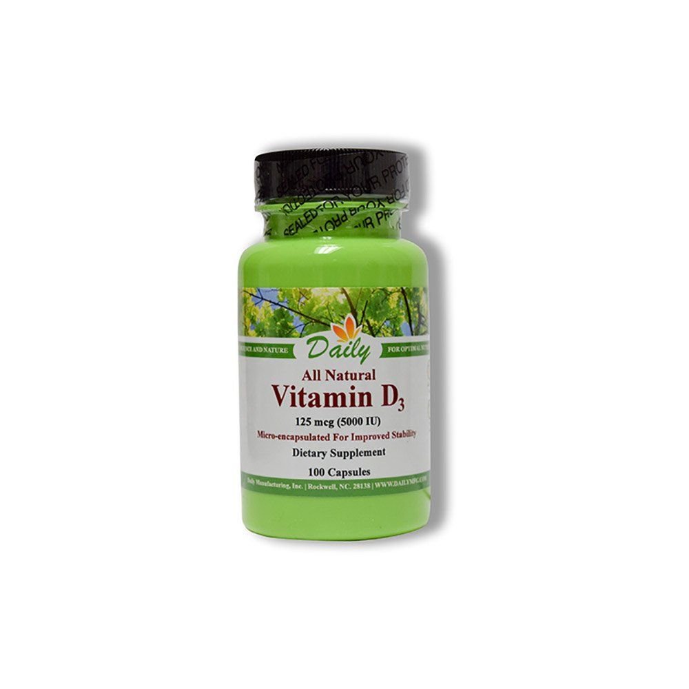 Denná výroba Vitamín D3 5000 IU (125 μg)