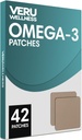 Veru Wellness Omega-3 Plus Daily Patch - Self Adhézeve Time Release Topical Patch, 8-10 hodín (42 dní)