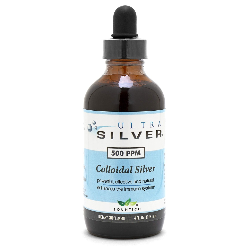 Ultra Silver® C koloidné striebro 500 PPM, 4 Oz (118ml)