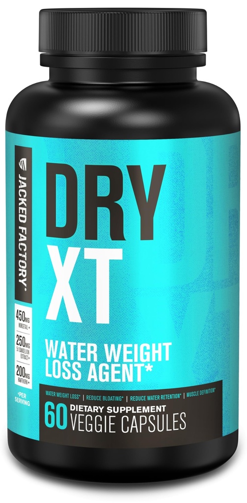 Jacked Factory Dry-XT Diurické vodné pilulky - Prírodné doplnok 