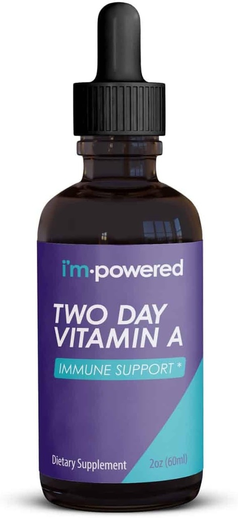 Som powered dva dni vitamín A - 2 oz prírodné vitamín A kvapky 400.000 IU na obsluhu (3 ml), podporuje Imunitné zdravie