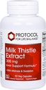 Protocol Milk Thistle Extract 300 mg - pre zdravú podporu pečene* - s Artichoke Leaf & Dandelion Root - Vegan & Kosher - 90 Veg Kapsule