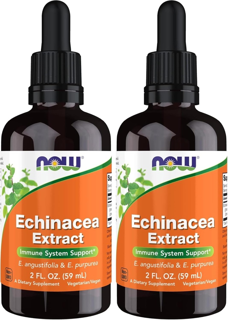 Teraz doplnky, Echinacea Extract Liquid s kvapkadlom, Immune System Support*, 2-Ounce (Pack of 2)