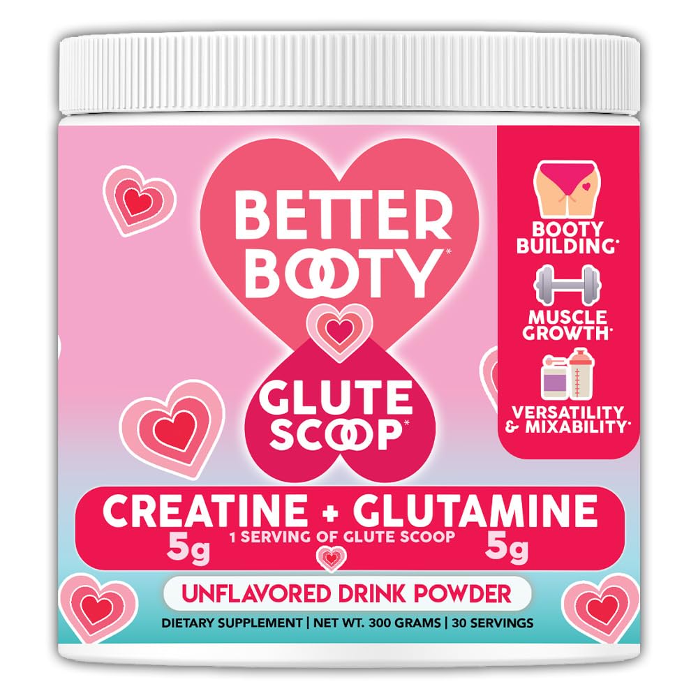 Lepšia Booty Glute Scoop, Kreatín pre ženy Kreatín + L 