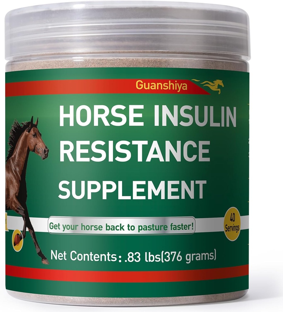 Inzulínová rezistencia Doplnková liečba pre kone - Horse Laminitída Liečba-prírodná Laminitída Bylinný prášok pre Bolesť nôh a chronická Laminitída, 0.83lb (40-Deň dodávky)