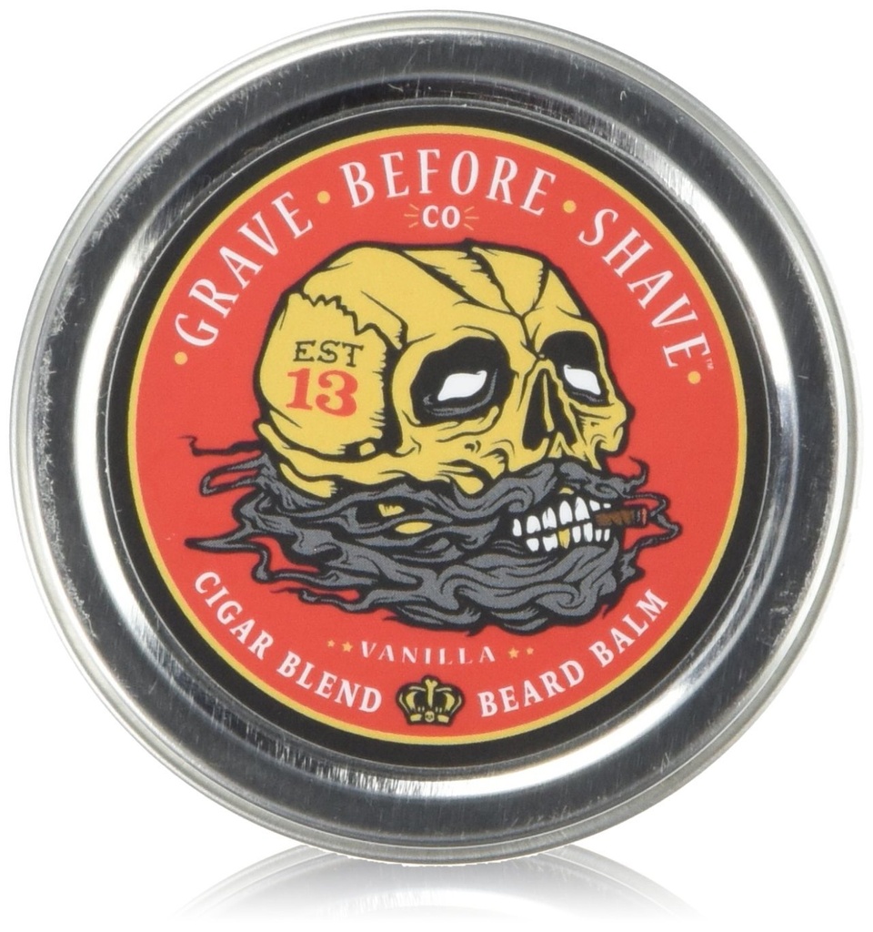 Grave Pred ShaveTM Cigar Blend Bridd Balm (Cigar/Vanilla pach) (2 oz.)