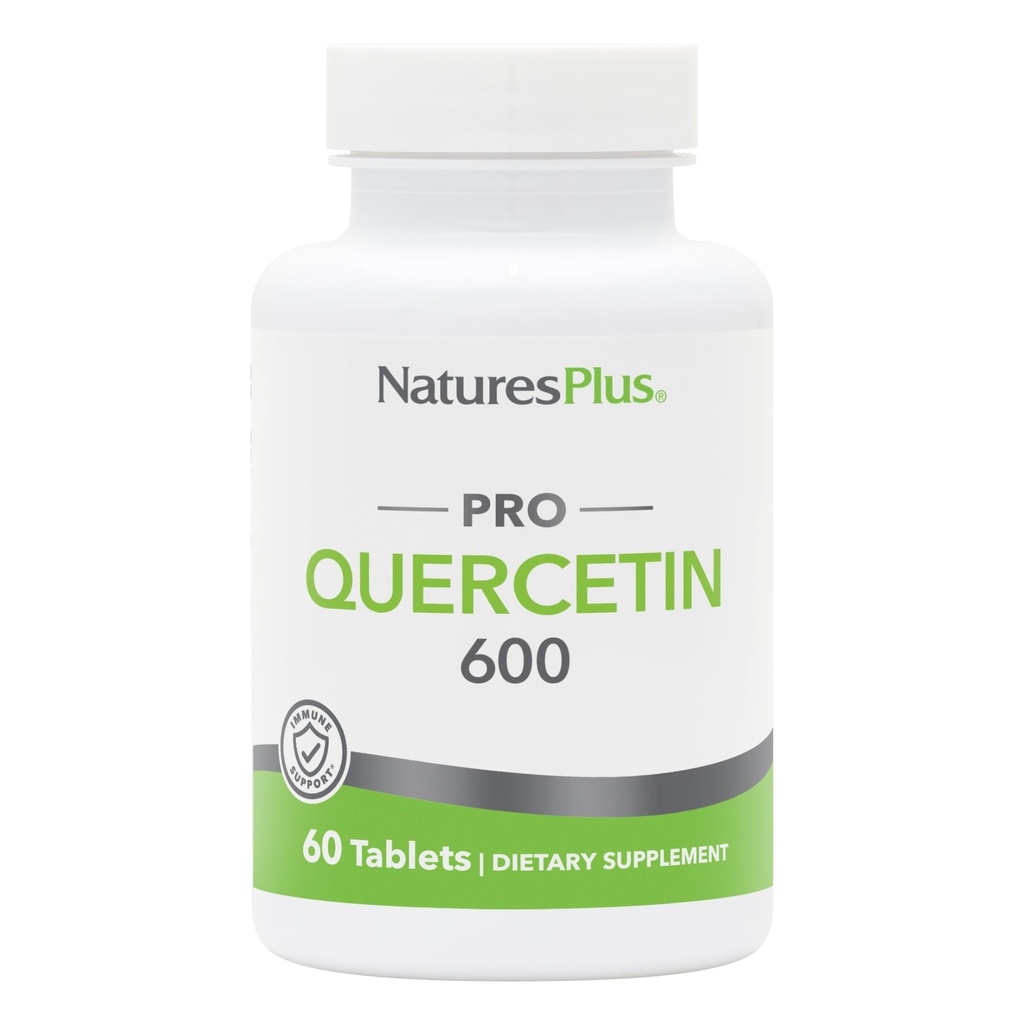 Natures Plus PRO Quercetin 600 mg - 60 tabliet - Non-GMO, Vegan & Gluten Free - 60 Servings