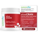 NatureCity AloeCran - Pure Aloe Vera Blend with Cranberry Powder Supplement - Sugar Free Fiber Combo Mix for Digestive and Urinary Health - Gut & Metabolic Health Support - 30 dní dodávok