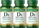 Prírodný vitamín D3 125 μg- 5000 IU Softgels, maximálna sila 150 ea ( Balenie po 3)