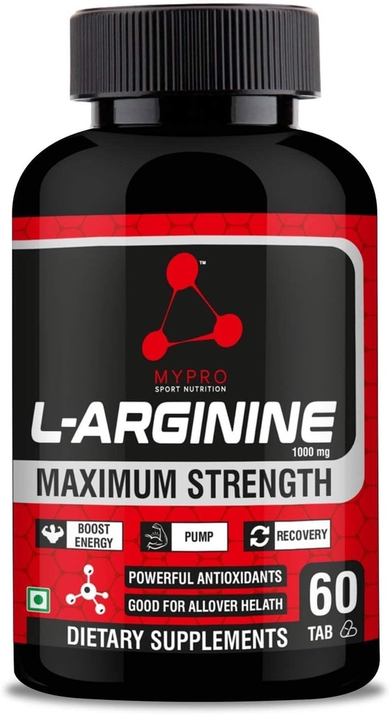 Sport Nutrition L-arginín 1000mg Doplnok pre rast svalov, vytrvalosť, Immune Booster & Energy, 60 tabliet