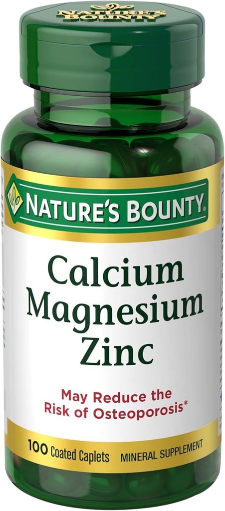 Nb VIT Cal/Mag/Zinc Veľkosť 100s Príroda Bounty vápnik-Magnesium-Zinc Caplets 100 Počet