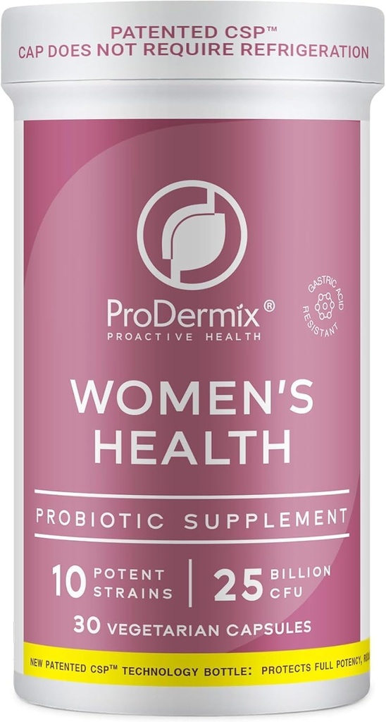 Probiotiká pre ženy, Vaginálne probiotiká, podporuje rovnováhu PH, UT zdravie, 25 miliárd CFU, Once Daily Womens Supplement, Kosher, 30 kapsúl (30 kapsúl)