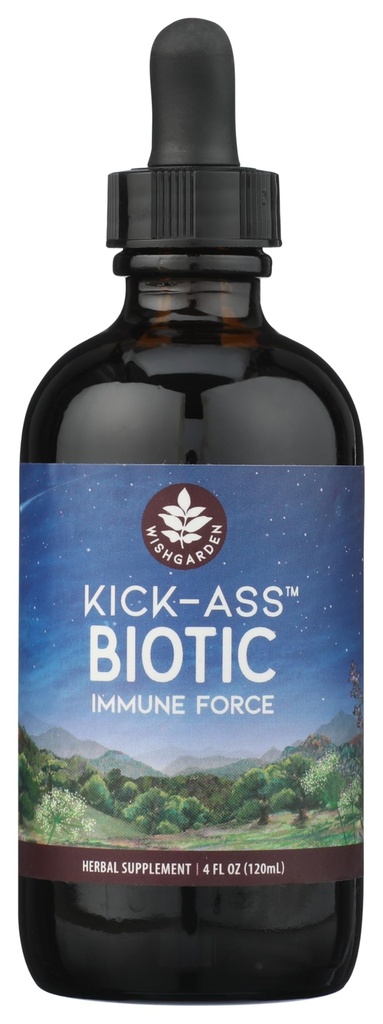 Prajeme si, aby záhradné byliny Kick-Ass Biotic Immune Hero - Rastlinné-založené bylinné biotické Formula s Unea Lichen, Chop, Echinacea & Goldenseal, podporuje zdravú immune, respiračné a lymfosystémové funkcie, 4oz