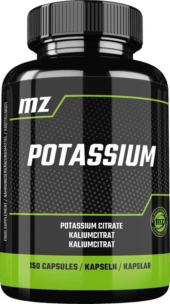 Draslík 365 mg z organickej formy Dusičnan draselný - 150 Vegánskych kapsúl - 5 mesiacov dodávky - Diet doplnok k udržaniu normálneho krvného tlaku a svalovej funkcie - od MZ
