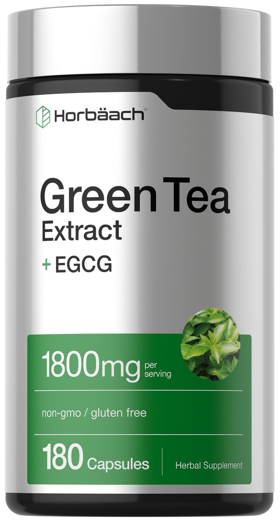 Horbäach EGCG Green Tea Extract Pills 180 Kapsule 