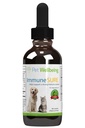 Pet Wellbeing Immune Sure for Psy - podporuje normálne imunitné obrany, Gut Flora Balance, Andrographis, Echinacea, Vitamín C, Zinok - Veterinarian-formulované bylinné doplnok 2 oz (59 ml)