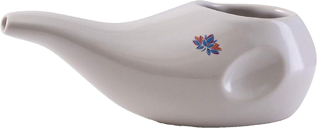 Najlepšie hodnotené Keramické Neti Pot - Ergonomický dizajn a ručný dizajn, Dove White