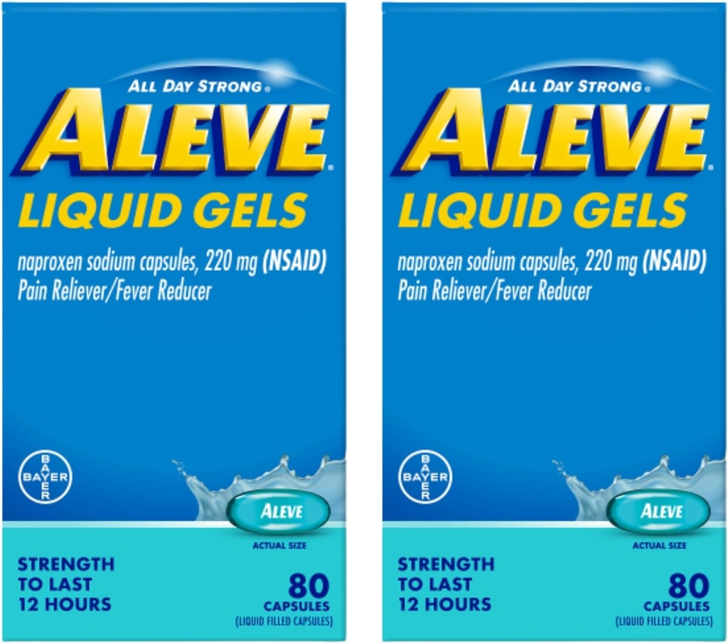 Aleve Liquid Gels 80ct. 24cs - 2 balenia