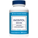 Vitamín Shoppe Inozitol 650MG podporuje zdravú funkciu pečene a buniek (300 kapsúl)