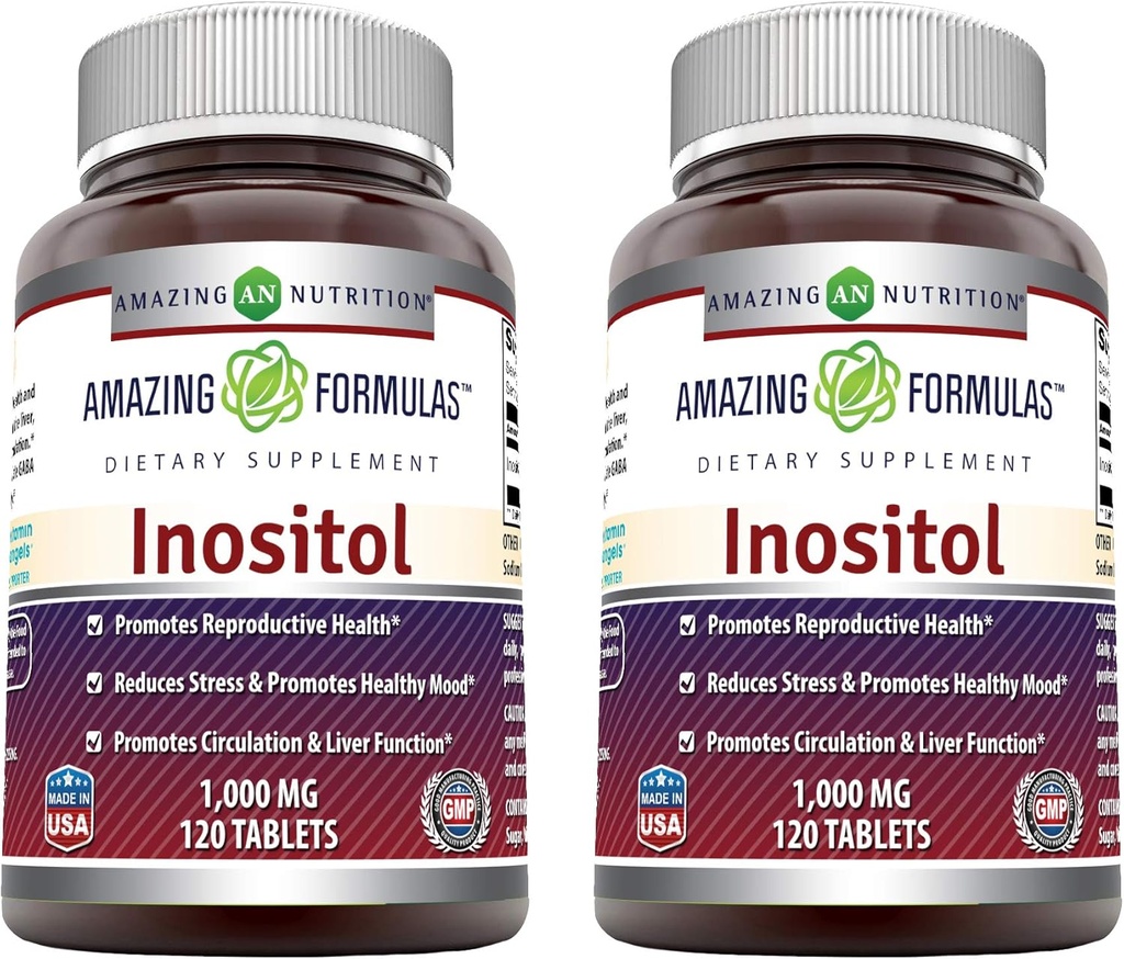 Amazing Formules Inositol 1000mg Supplement 