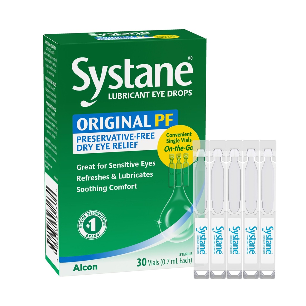 Systane Long Trvanlivosť Očné kvapky Injekčné liekovky Očné kvapky, 30 Počet (Pack of 1)