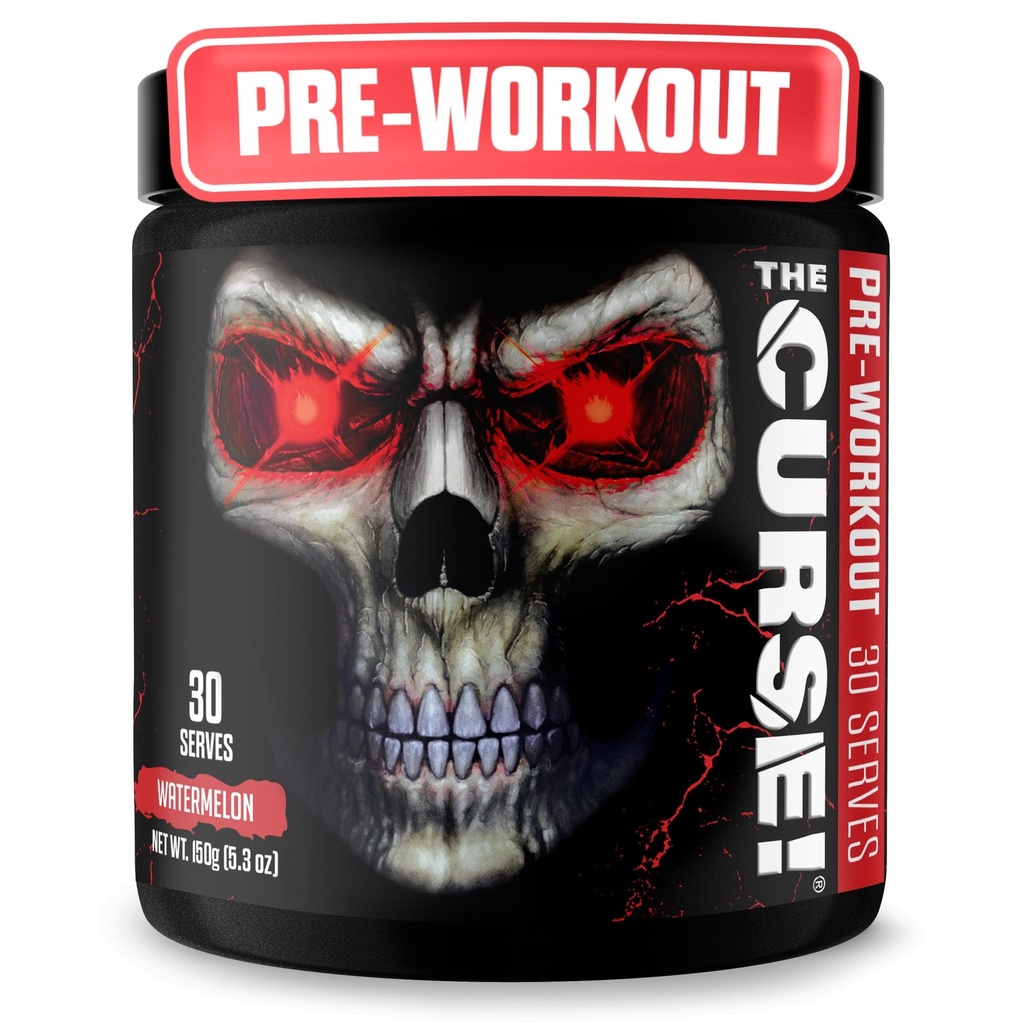 JNX ŠPORTS kliatba! Pre Cvičenie Powder pre mužov a ženy, kofeín, Beta-Alanine, Kreatín, L-Citrulín, 30 Servings, Watermelon Flavor 