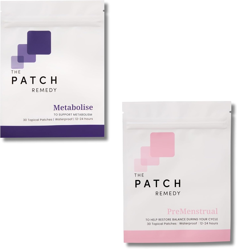 Patch Remedy Metabolise & PMS Patch Kit pre ženy - (60 Topical Patches) metabolická patch & Premenstrual Patch