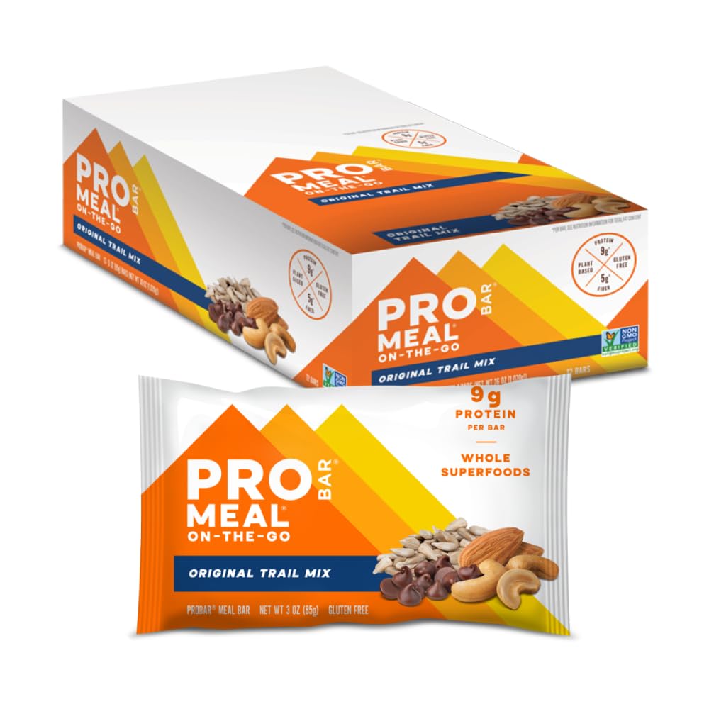 PROBAR - MÄSO Bar, Originálny Trail Mix, Non-GMO, Gluten-Free, Zdravé, Plant-Based, Celo-Potraviny zložiek, Prírodná energia (12 Počet)