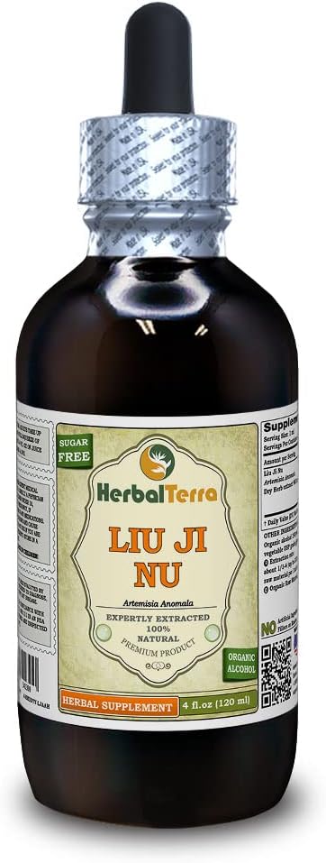 Liu Ji Nu, Artemisia (Artemsia Anomala) Tinktúra, sušený rastlinný tekutý extrakt (názov rastliny: bylinný tera, hrdo vyrobený v USA) 4 fl.oz (120 ml)