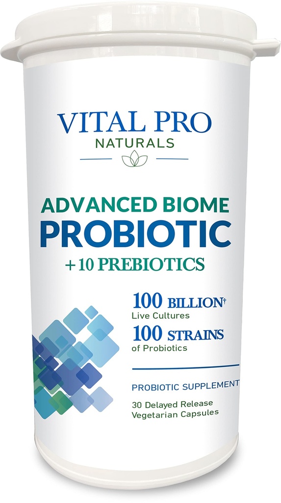 Vital Pro Naturals - Advanced Biome Probiotic Plus Prebiotiká 30 Kapsule
