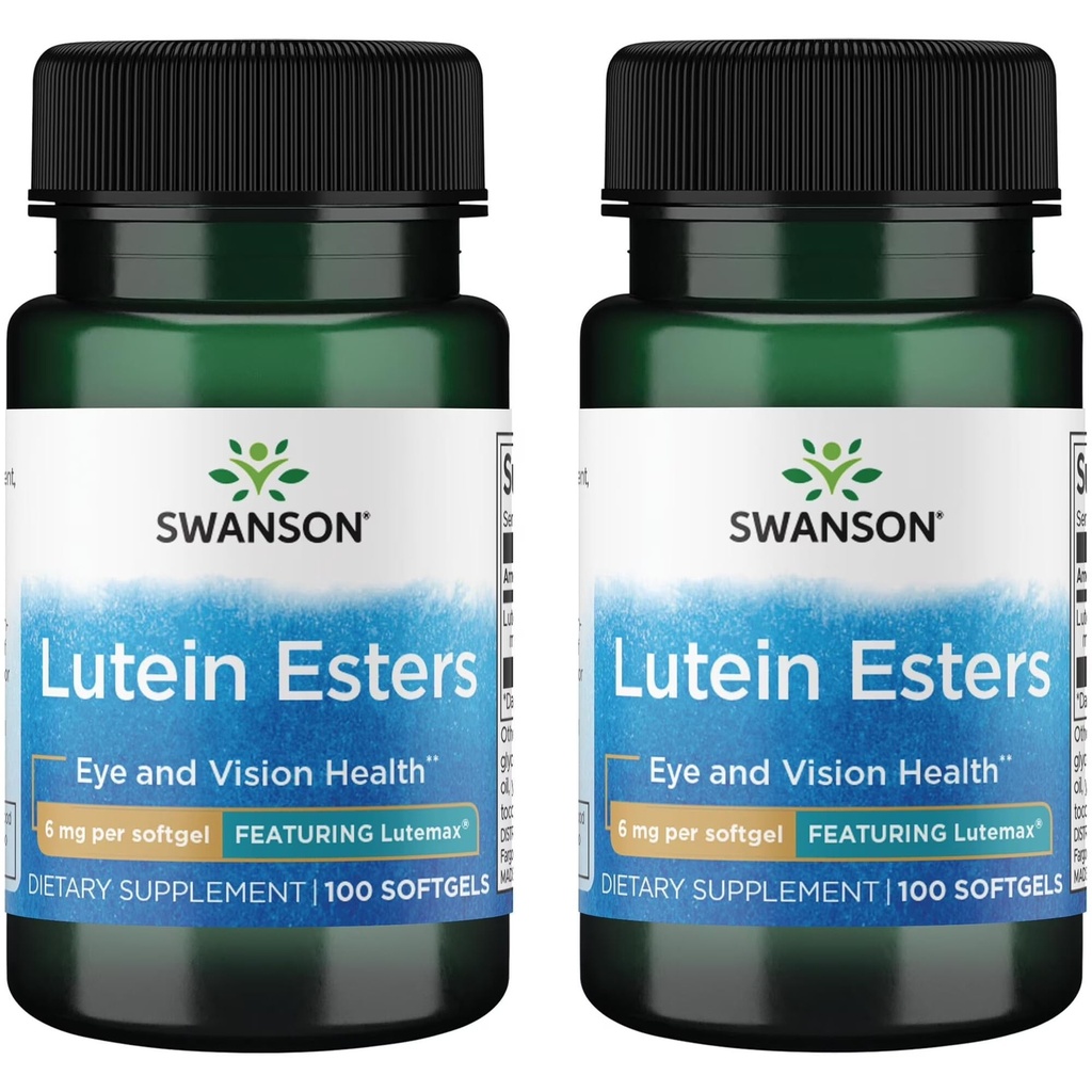 Swanson Lutein Esters - Featuring Lutemax 6 mg 100 Sgels (2 balenia)