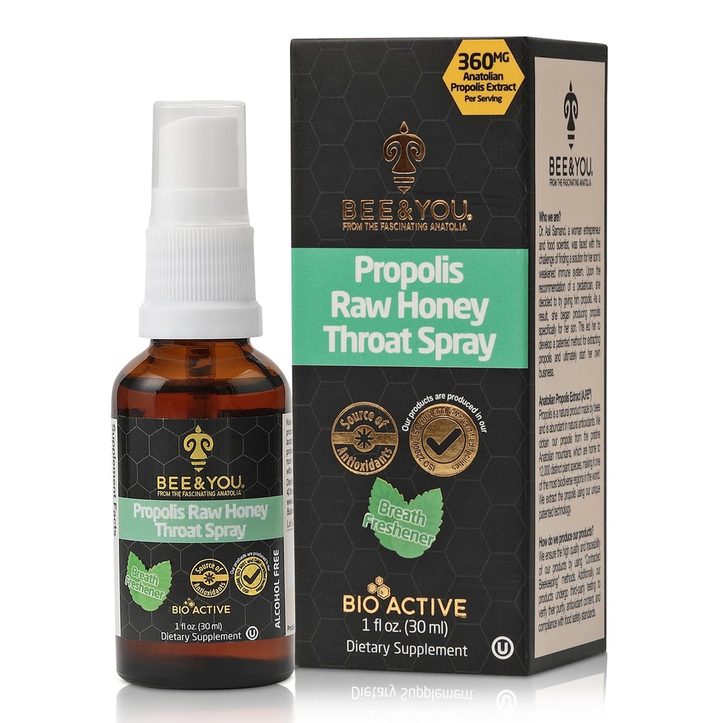 BEE a vy, 100% Pure Propolis Extract, Immune Support, Sore Throat Relief, Antioxidants, Natural, Keto, Paleo, Gluten-Free 1 FL Oz