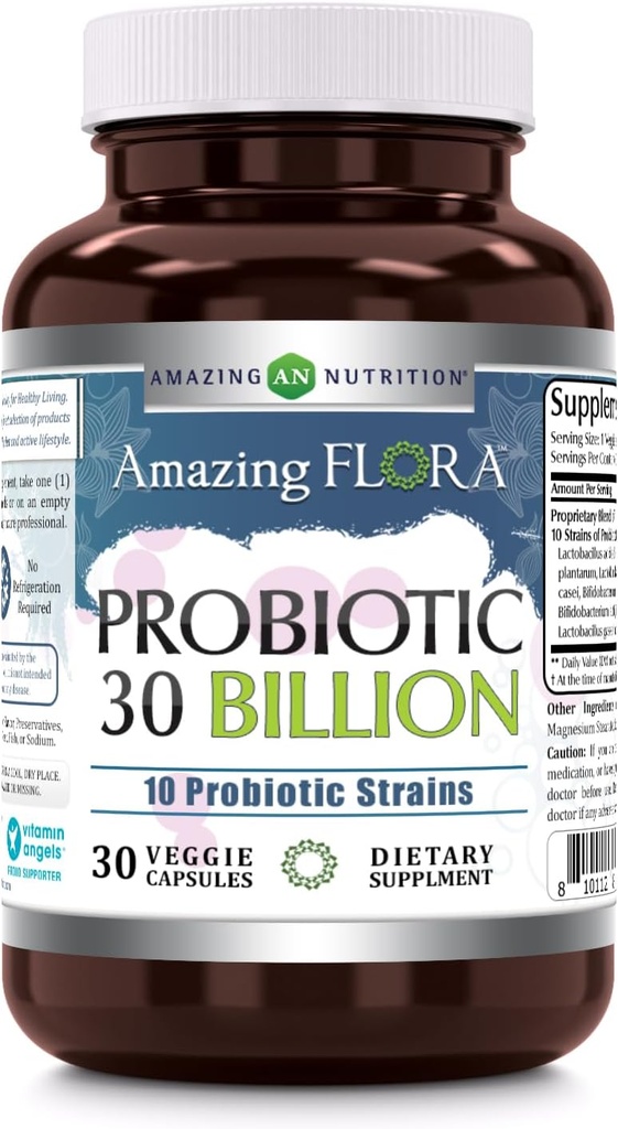 Amazing Flora Probiotic 10 Najlepšie probiotiká Kmene 30 Milión 