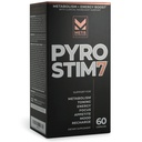 Pyro Stupeň 7 Metabolizmus Posilňovač tuku Podpora Strata energie Boost - Raz-A-Day Thermogenický s Teakrínom pre Focus, Apetite Control, Toning svalov, a Mood Control (60 Kapsule)