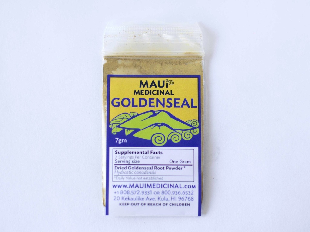 Goldenseal Root Powder 7gm = 1/4 oz. **USA Grown & Packaged **