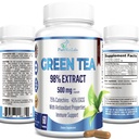 Extrakt zo zeleného čaju 98% - 3X Sila, 75% Polyfenolové katechíny, 45% EGCG, Super Antioxidant - 60 kapsúl
