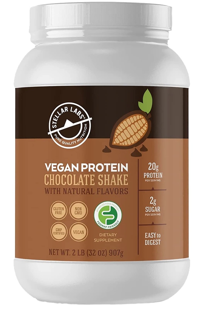 Stellar Labs Vegan Protein Powder with BCAA's & Antioxidants 